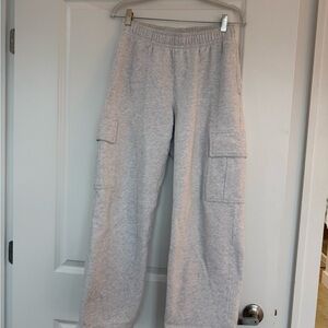 Aritzia Light Gray Cargo Sweatpants